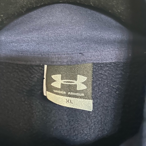 Navy Blue Men’s Under Armour Zip Up Jacket LIKE NEW - Picture 3 of 9